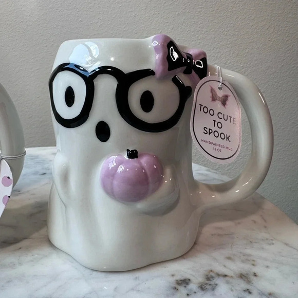 Halloween Nerdy Ghosts Mugs - Set of two, NEW 2024 - Picture 3 of 5
